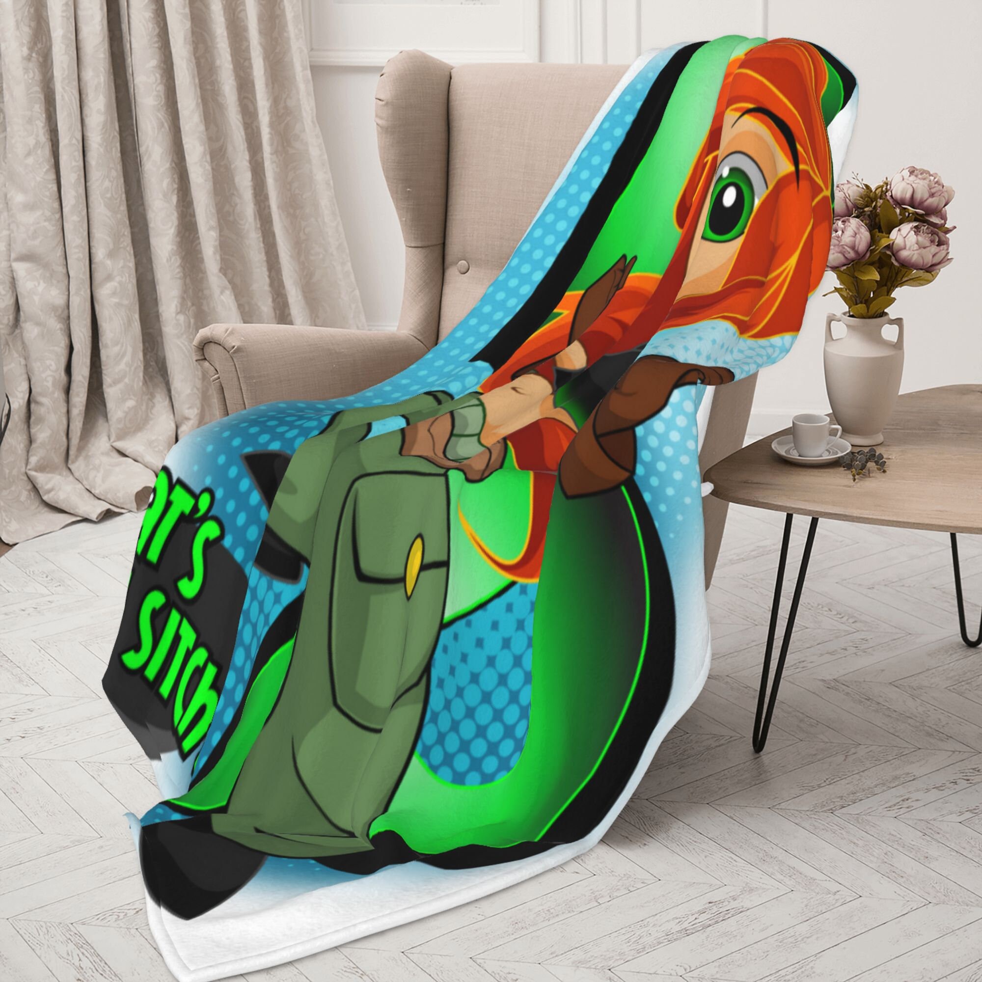 Disney Kim Possible Custom Name Blanket, Printed Soft Flannel Fleece